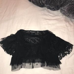 BETSEY JOHNSON Jacket Shrug Crop
